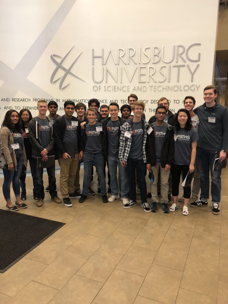 Image of Students in the NuPaths program at Cumberland Valley HS attended the Cybersecurity Summit at Harrisburg University on October 16